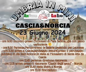 UMBRIA IN MINI CASCIA&NORCIA 23 GIUGNO 2024